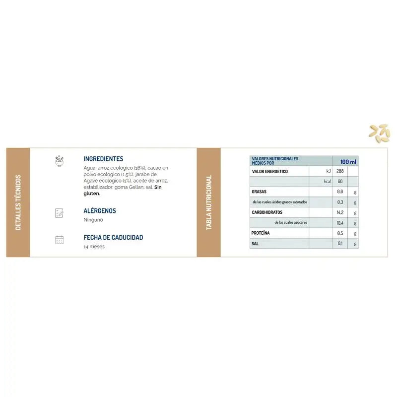 Scotti Vegetable Rice Drink with Cocoa 1L .Bio Sg Veg**