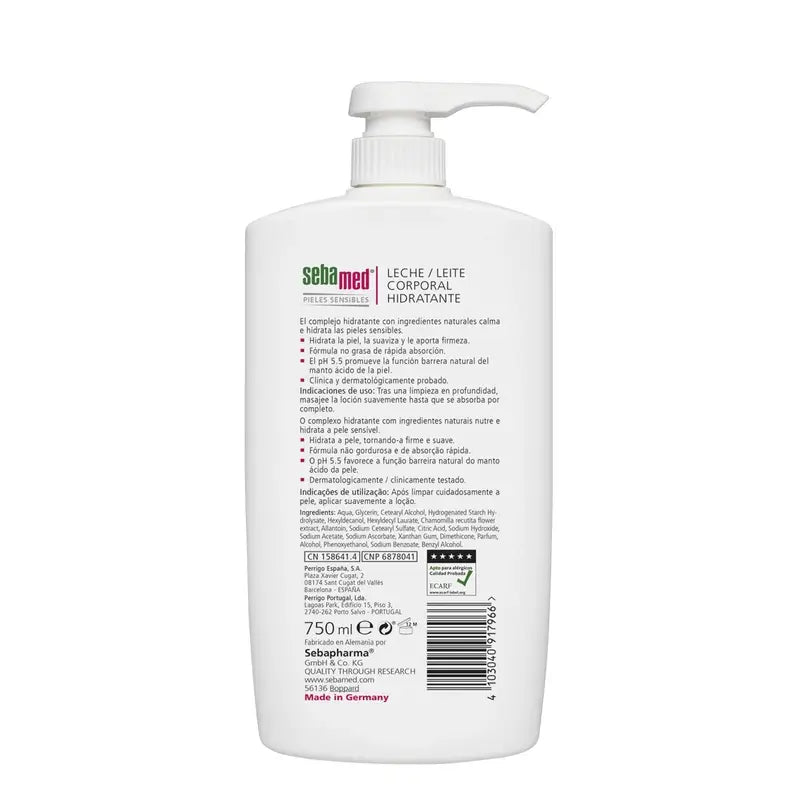 SEBAMED Moisturising Body Milk 750 ml