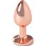 Secret Play Metal Butt Plug Pink Gold Size S 7 Cm