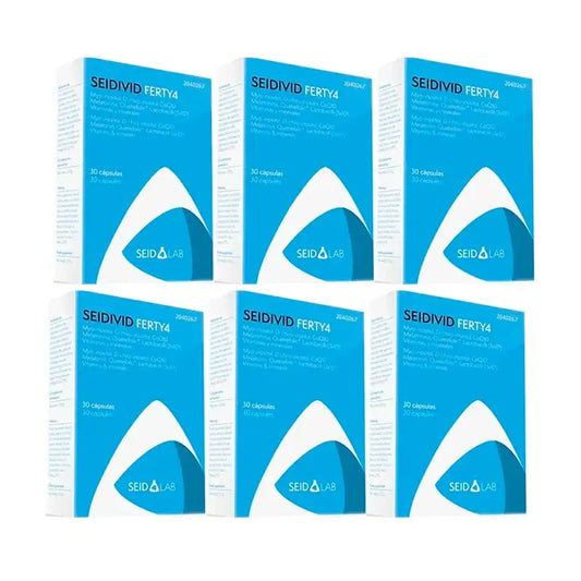 Seidivid Ferty4 Food Supplement, Pack 6 x 30 Capsules