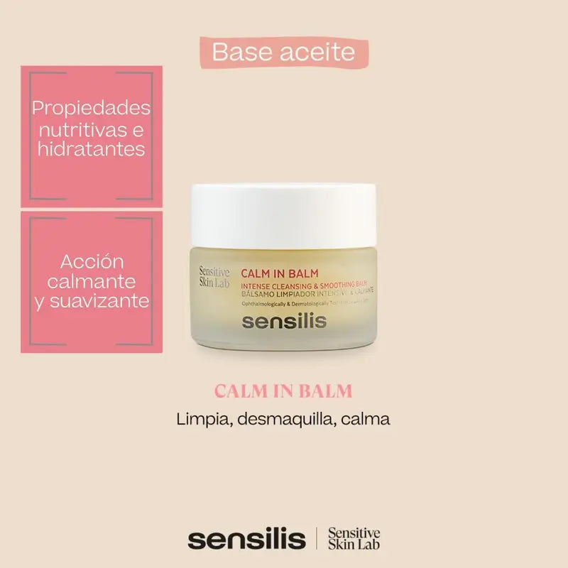 Sensilis Calm In Balm Cleansing Balm for Sensitive and Reactive Skin 50 Ml