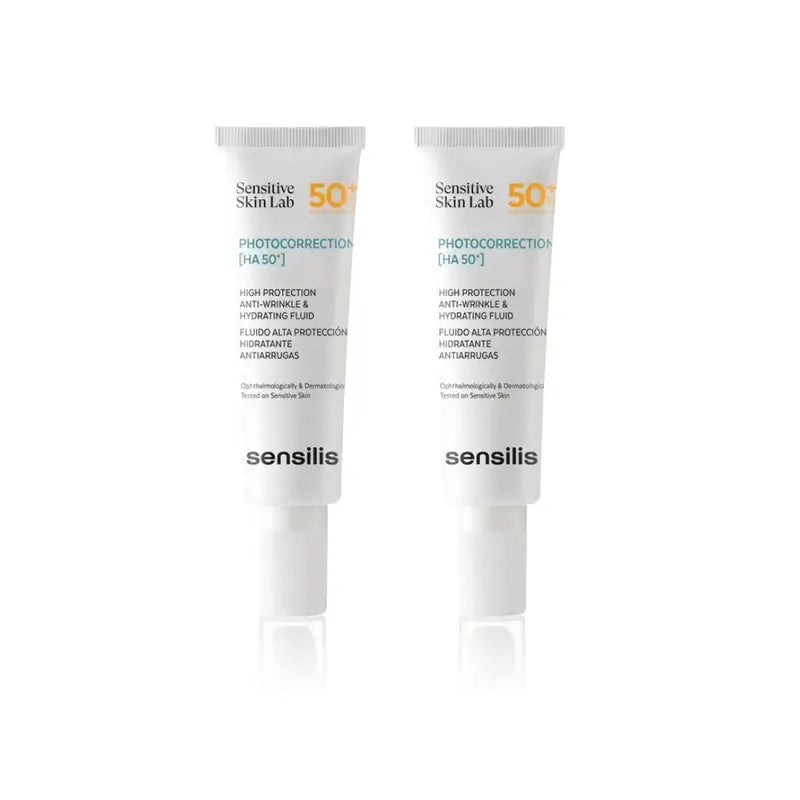 Sensilis Photocorrection [Ha 50+] Moisturising & Anti-Wrinkle, 2X50 Ml