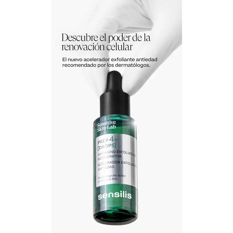 Sensilis Prep4+ Drops Anti-Ageing Exfoliating Accelerating Serum 30 Ml