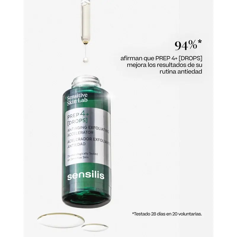 Sensilis Prep4+ Drops Anti-Ageing Exfoliating Accelerating Serum 30 Ml