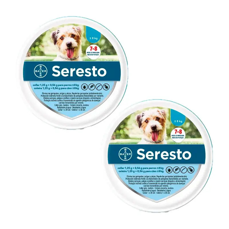 Seresto Dog Collar -8Kg Small Pack 2 units
