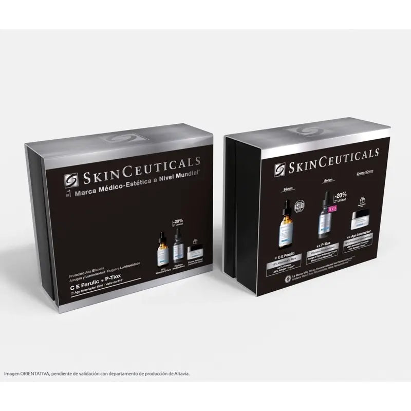 Skinceuticals Wrinkle & Brightening Protocol C E Ferulic + P-Tiox