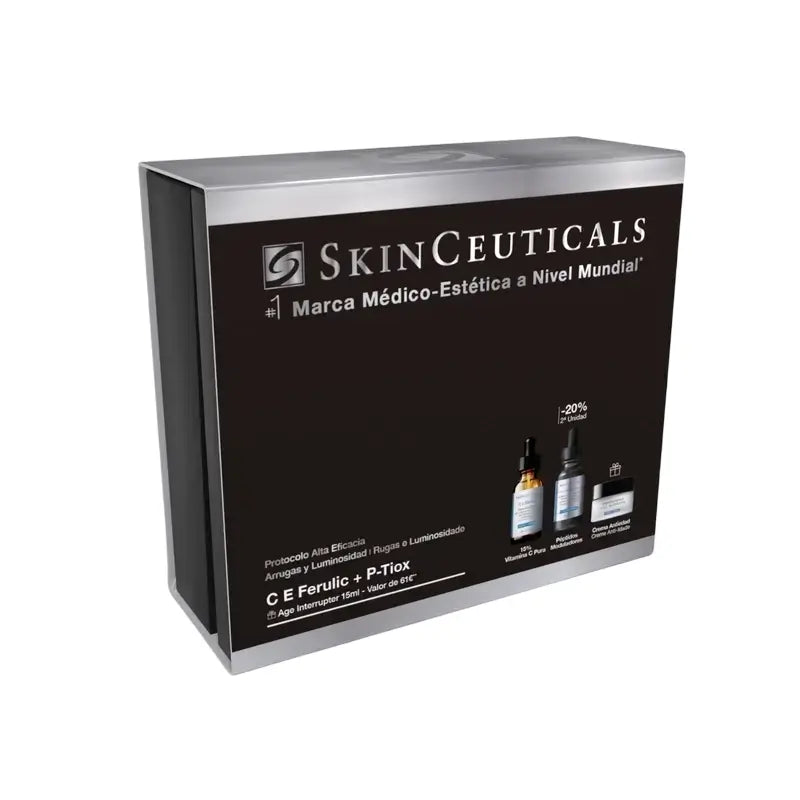Skinceuticals Wrinkle & Brightening Protocol C E Ferulic + P-Tiox