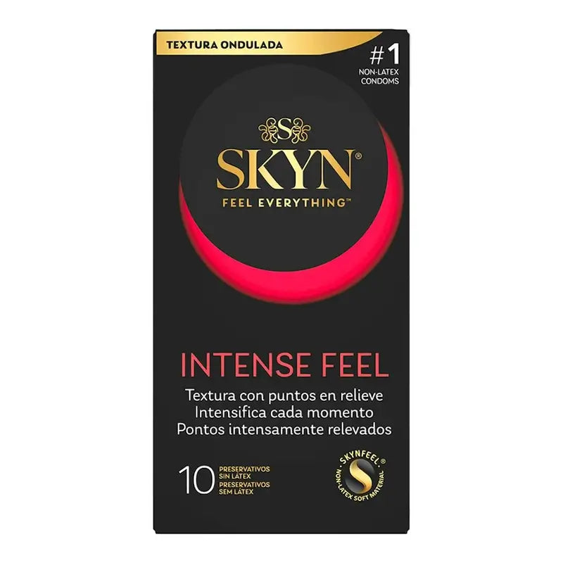 Skyn Intense Feel Condoms With Stretch Marks , 10 units
