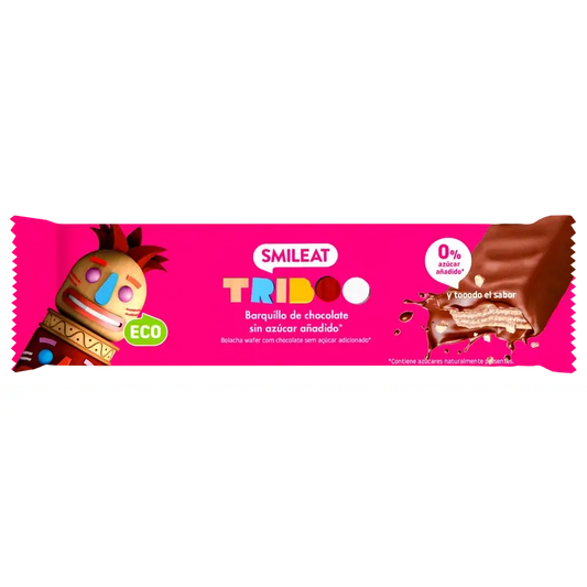 Smileat Chocolate Coated Wafer , 40 gr ECO