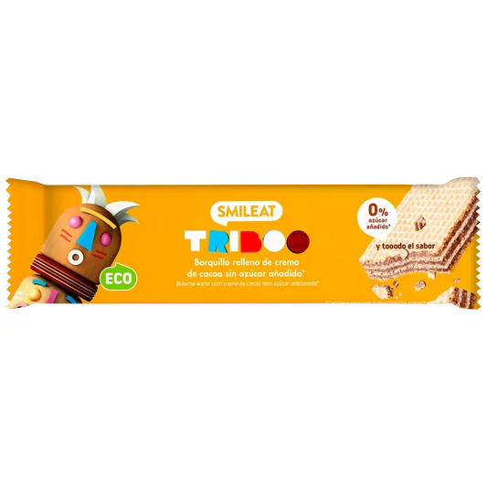 Smileat Cocoa Cream Filled Wafer , 30 gr ECO