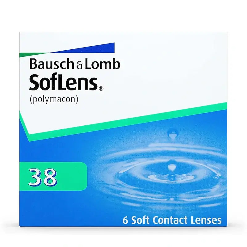 Soflens 38 Monthly Spherical Lenses , 6 units - -0.50, 8.4, 14.0