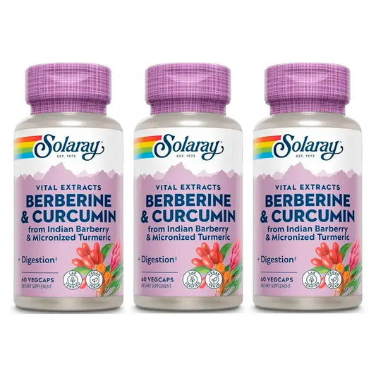 Solaray Berberine & Curcumin Pack 3 x 60 Capsules