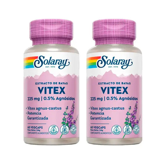 Solaray Vitex (Chasteberry) Pack 2 x 60 Capsules