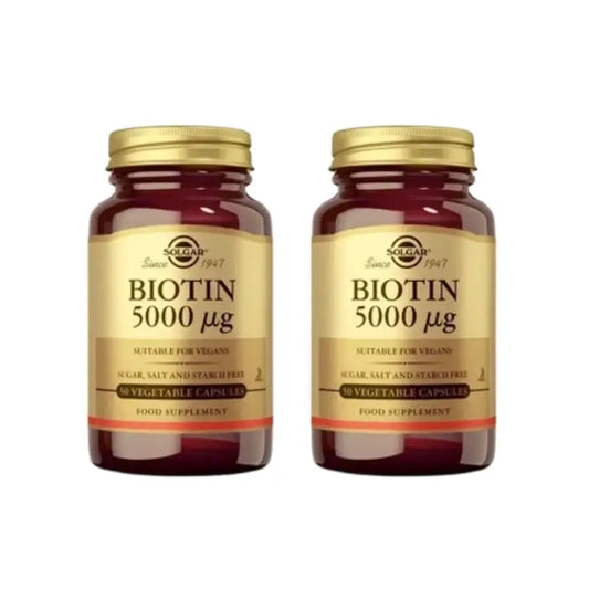 Solgar Biotin 5000 Mcg, 2X100 Capsules