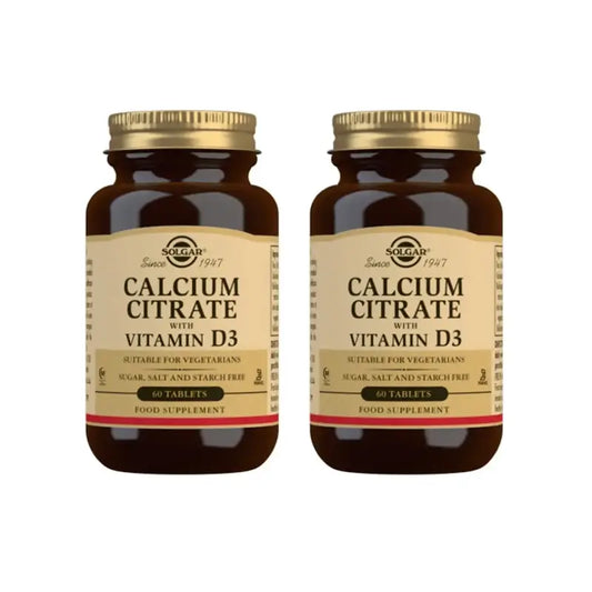 Solgar Calcium Citrate With Vitamin D , 2X60 Tablets