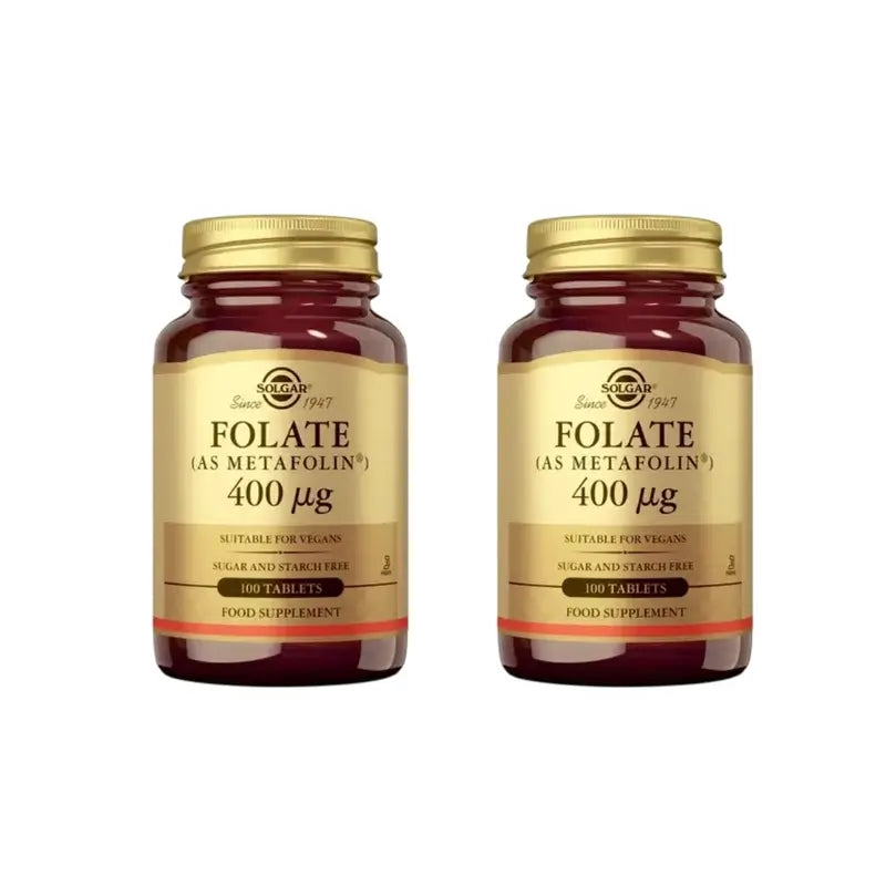 Solgar Folate 400Mcg, 2X100 Tablets