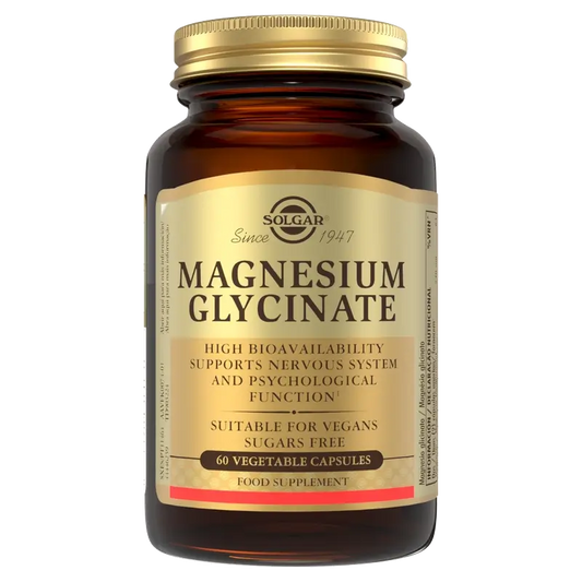 Solgar Magnesium Bisglycinate, 60 Vegetable Capsules