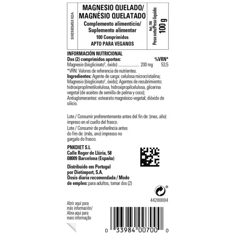 Solgar Chelated Magnesium, 100 Tablets