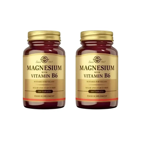 Solgar Magnesium + Vitamin B6, 2X100 Tablets