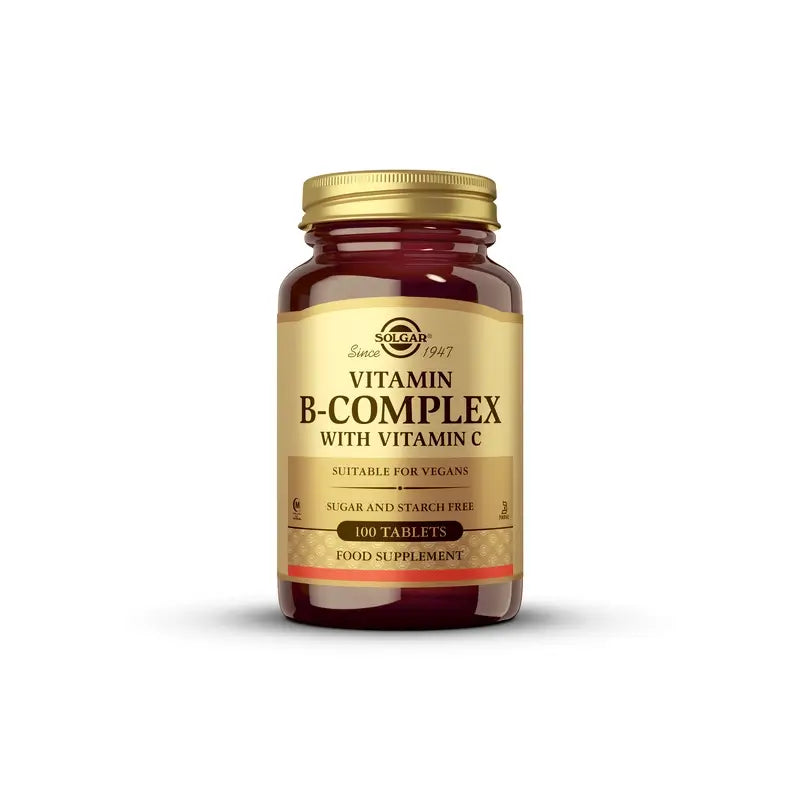 Solgar B-complex with Vitamin C, 100 Tablets