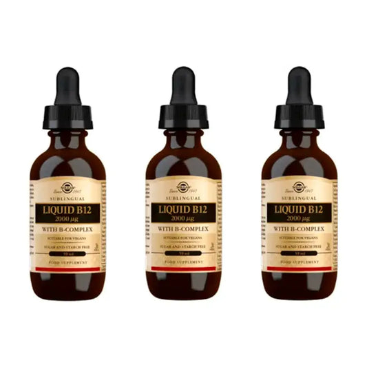 Solgar Vitamin B12 Liquid with BComplex Pack 3 x 59 ml