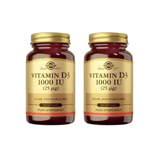 Solgar Vitamin D3 1000Ui, 2X100 Capsules