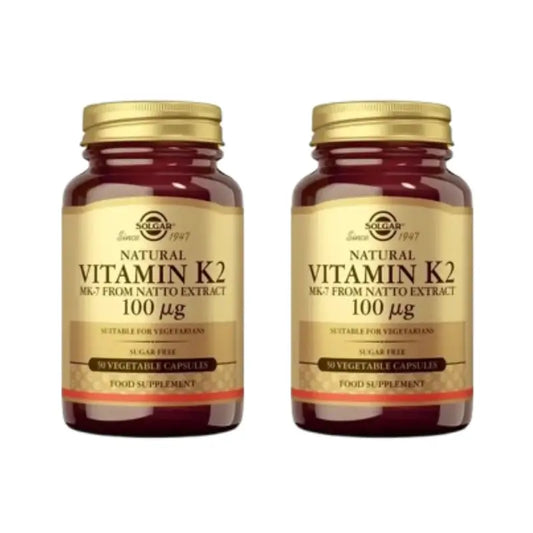 Solgar Vitamin K2 100Mcg, 2X50 Vegetable Capsules