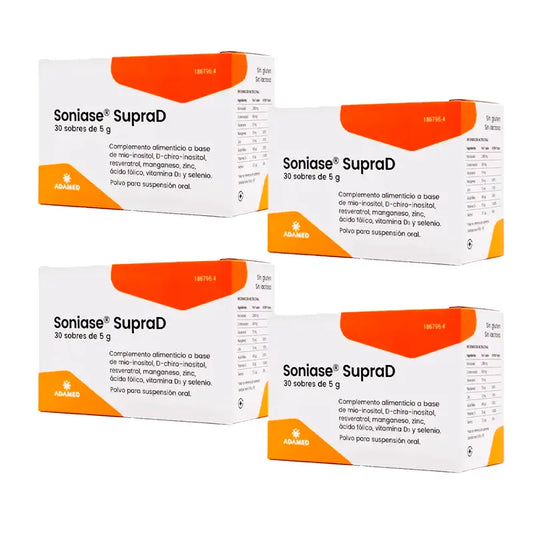 Soniase Supra D, Pack 4 x 30 Sachets x 5 grams