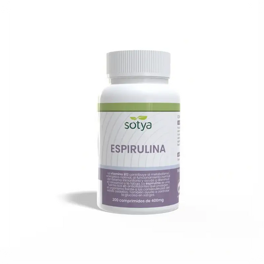 Sotya Spirulina + B12 400 Mg , 200 capsules