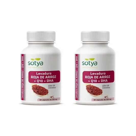 Sotya Red Yeast Rice + Q10 + Dha, 2X60 Capsules