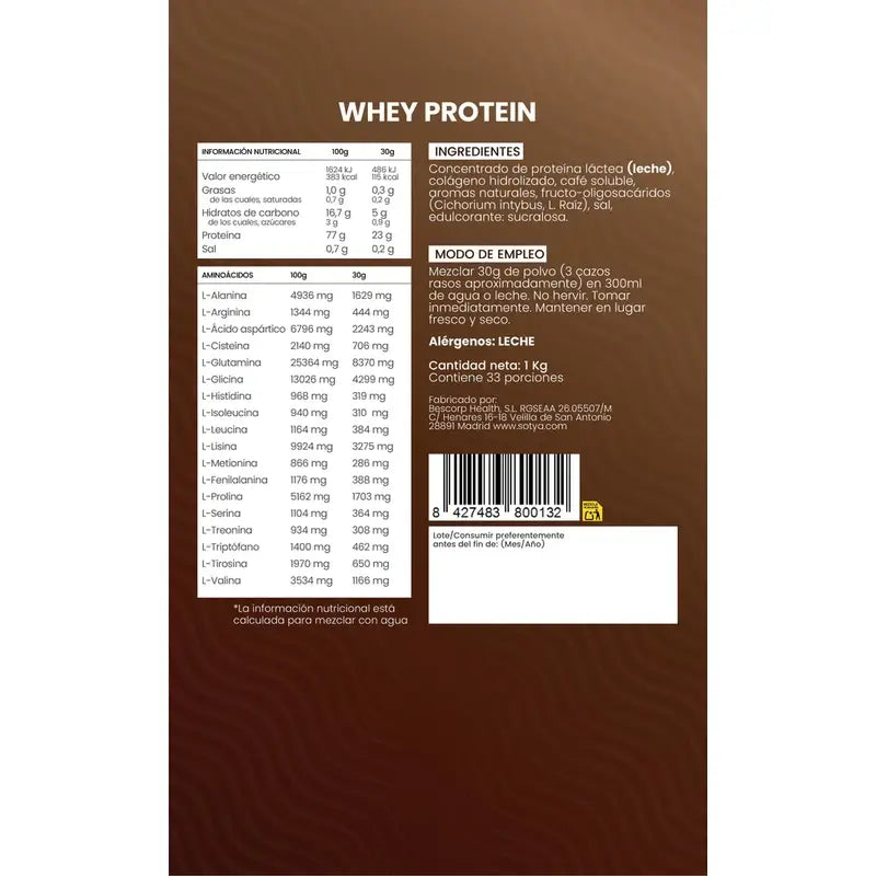 Sotya Whey Protein Cafe Macchiato Doypack , 1000 g