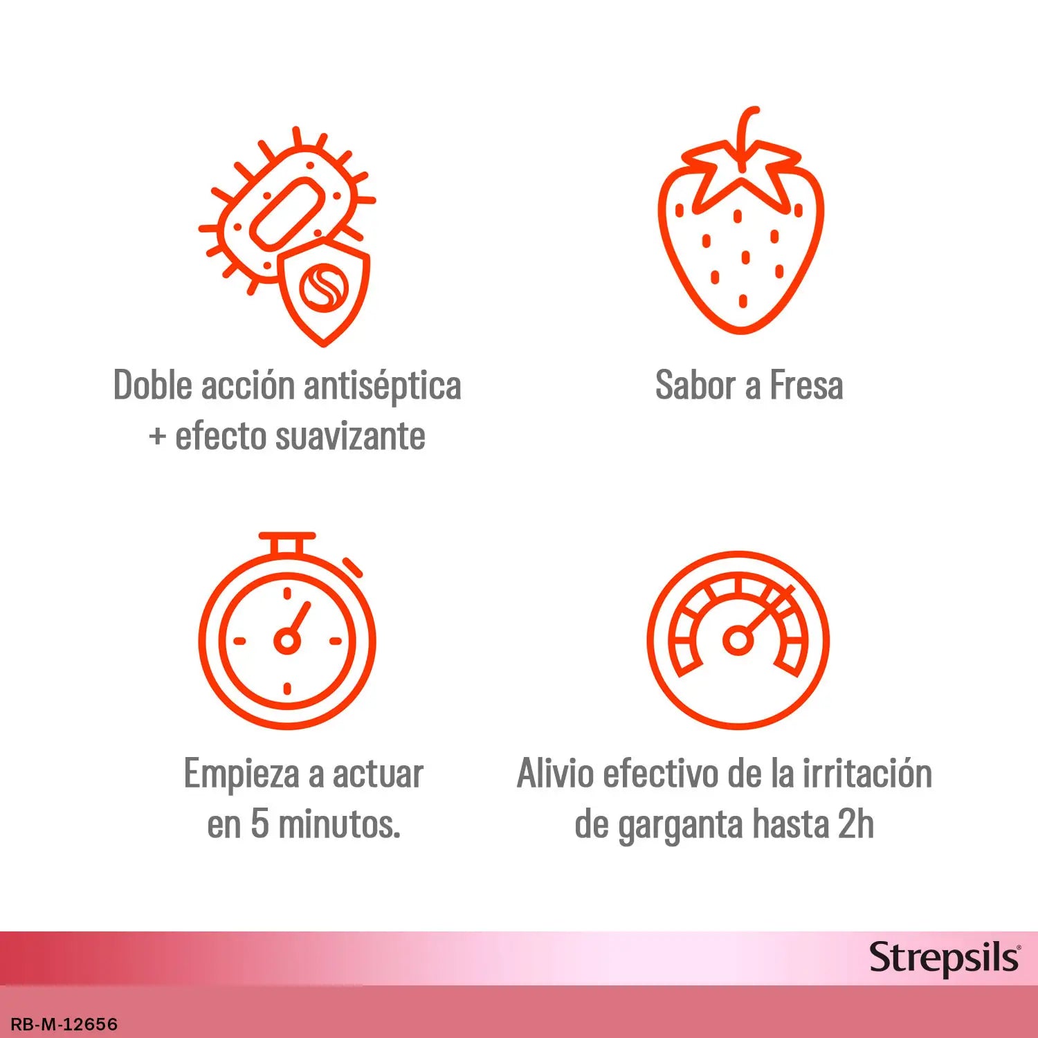 Strepsils Strawberry, 24 Lozenges