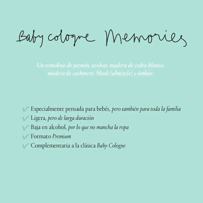 Suavinex Baby Cologne Memories Baby Cologne Low Alcohol 100 Ml