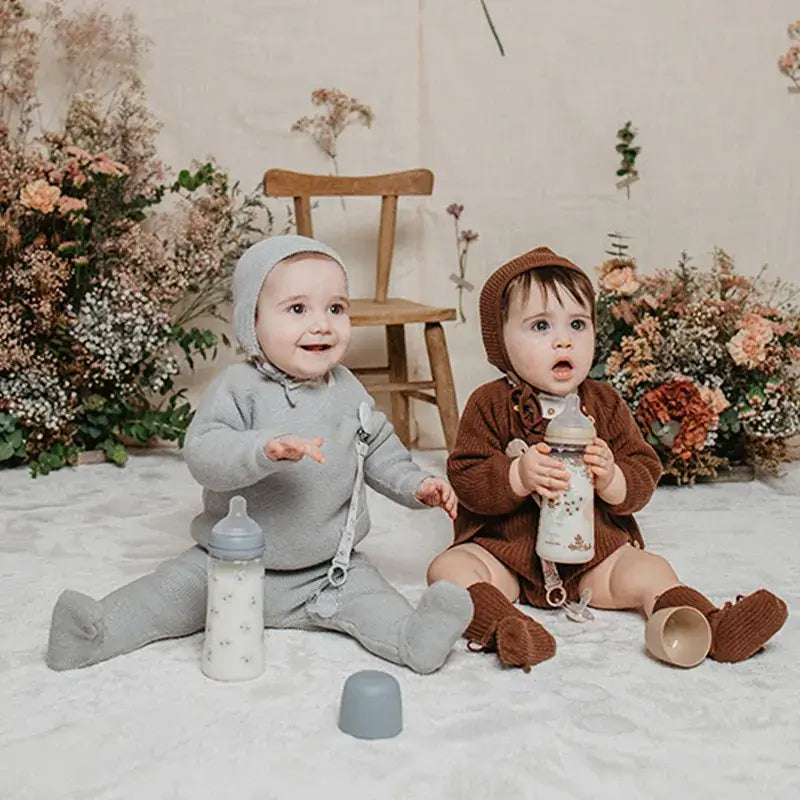 Suavinex Baby Bottle 360 Ml, Dense Flow (L), +6 Months, Poetry Blue