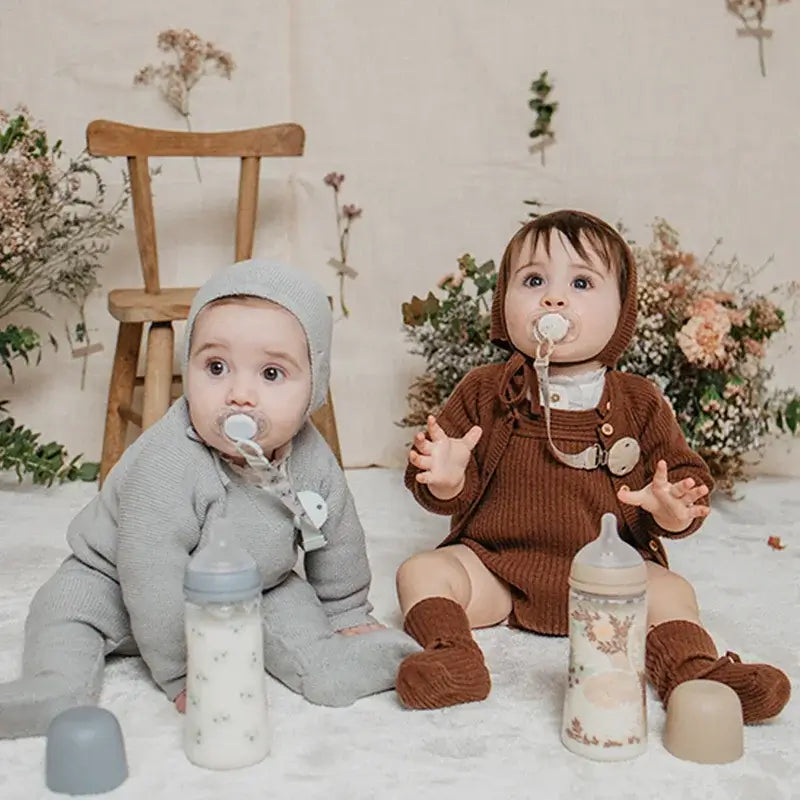 Suavinex Baby Bottle 360 Ml, Dense Flow (L), +6 Months, Poetry Blue