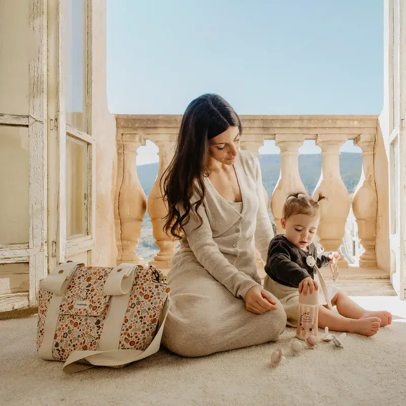 Suavinex Baby Bottle 360 Ml, Dense Flow (L), +6 Months, Wonderland Pink