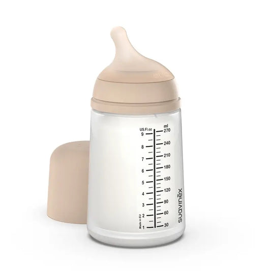 Suavinex Anti-colic Bottle Zero Zero 270 Ml, Medium Flow (M), +3 Months, Light