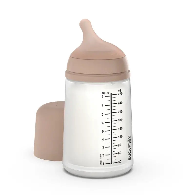 Suavinex Anti-colic Bottle Zero Zero 270 Ml, Medium Flow (M), +3 Months, Medium