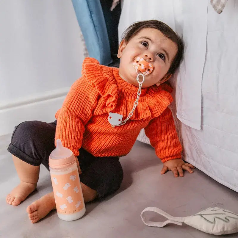 Suavinex Sx Pro Teat Dense Flow Bottle (L) +6 Months Wild&Free Pink, 360 ml