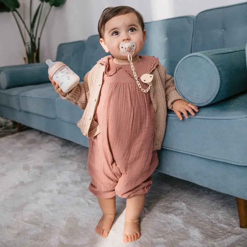 Suavinex Feeding Bottle Teat Sx Pro Slow Flow (S) +0 Months Birdies Pink, 150 ml