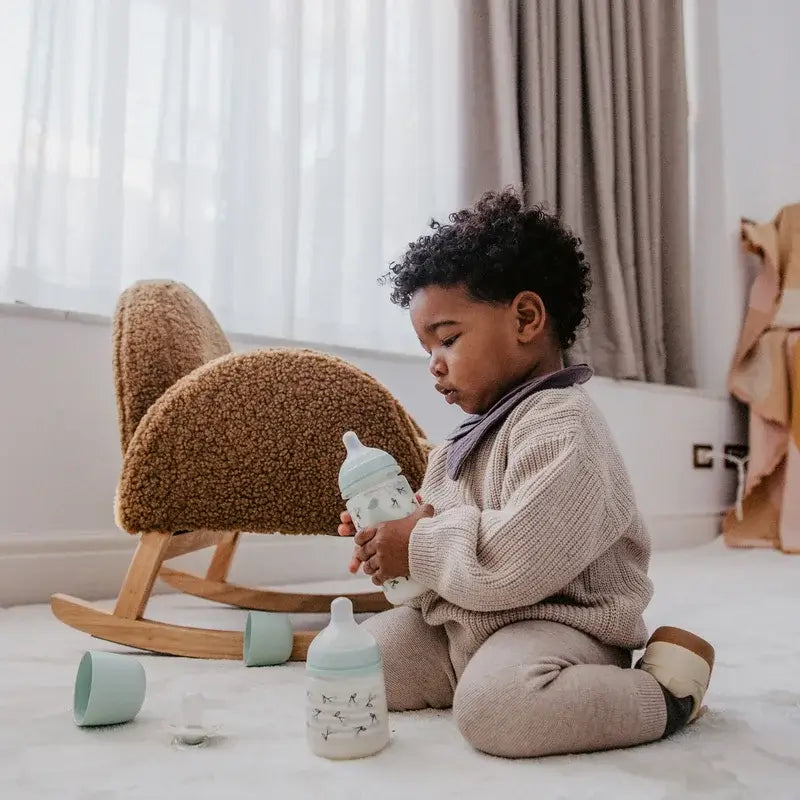 Suavinex Feeding Bottle Teat Sx Pro Slow Flow (S) +0 Months Birdies Green, 150 ml