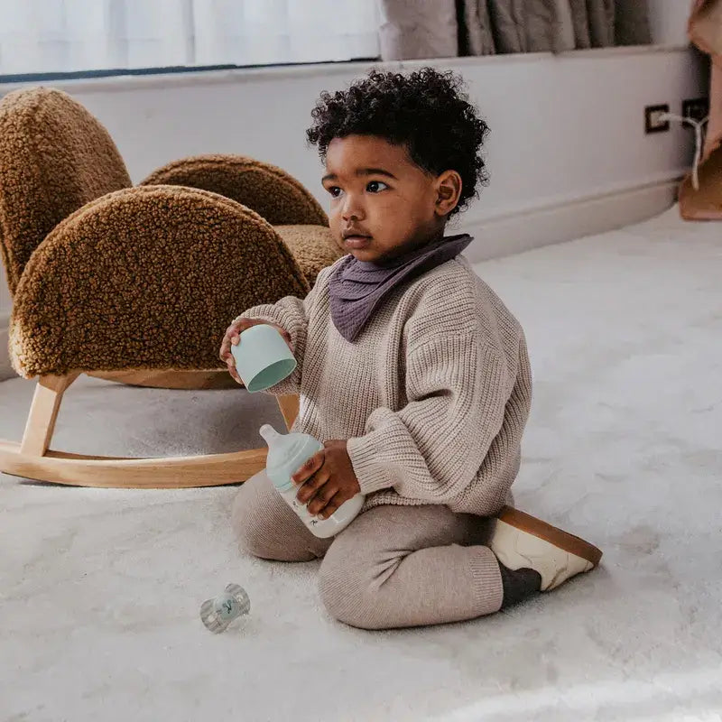 Suavinex Feeding Bottle Teat Sx Pro Slow Flow (S) +0 Months Birdies Green, 150 ml