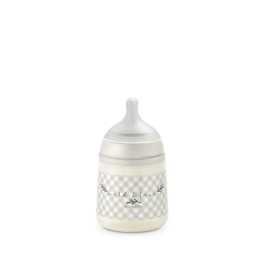 Suavinex Feeding Bottle Teat Sx Pro Slow Flow (S) +0 Months Wild&Free Beige, 150 ml