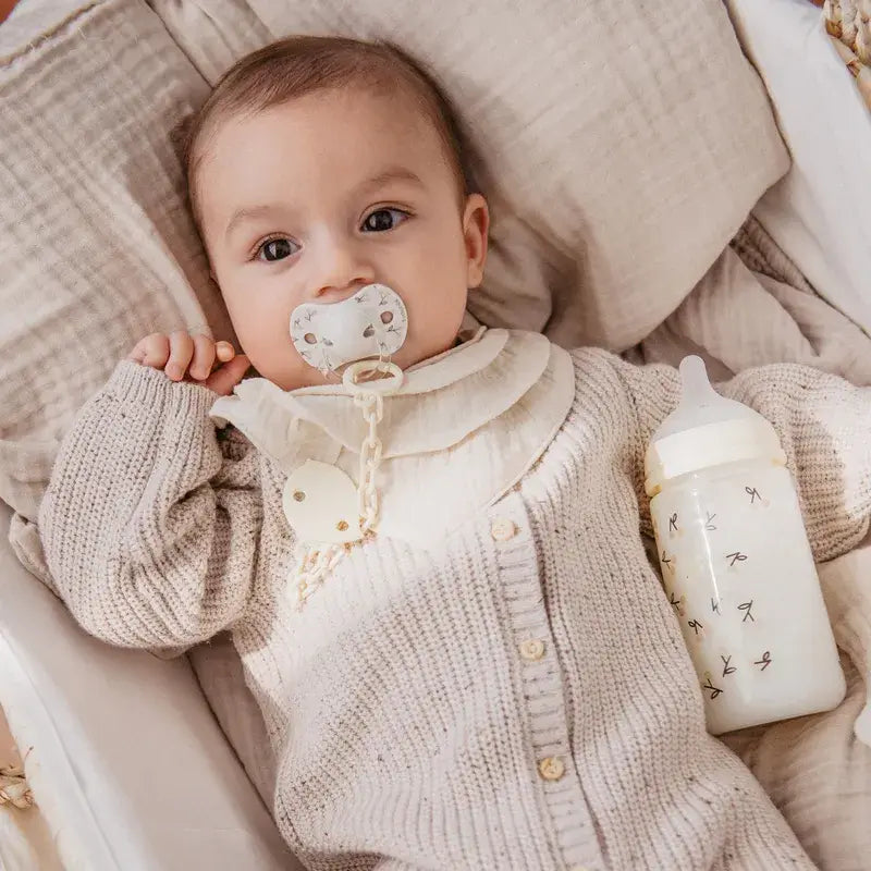 Suavinex Baby Bottle Teat Sx Pro Medium Flow (M) +3 Months Birdies Beige, 270 ml