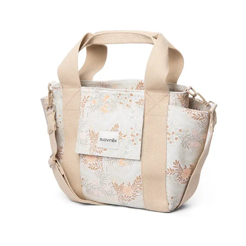 Suavinex Baby Trolley Bag Bread Bag Poetry Print Beige