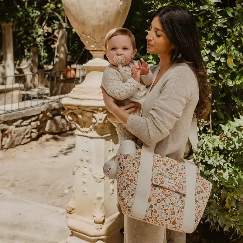 Suavinex Organiser Bag, Flowers