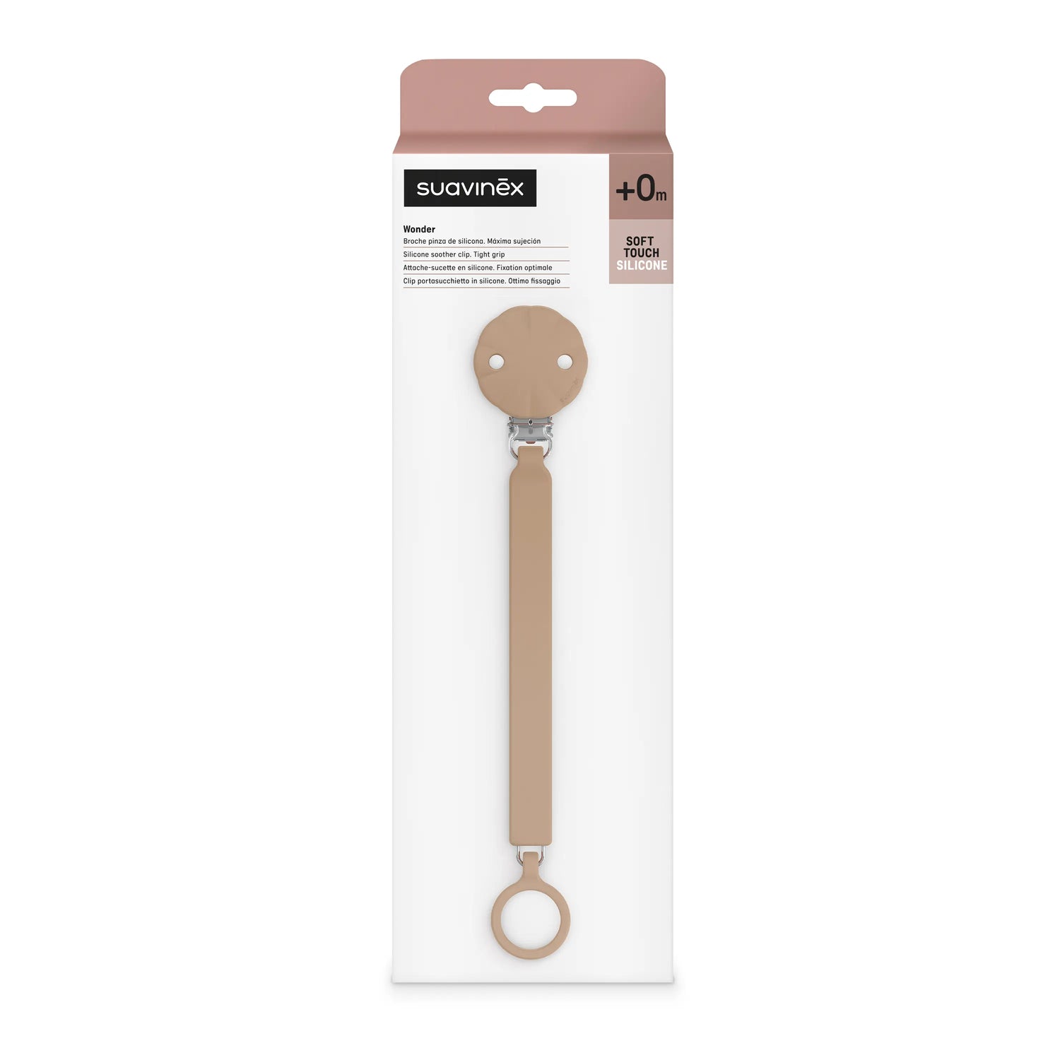 Suavinex Wonder Pacifier Clamp, Wonder Cork, +0 Months, 1 units