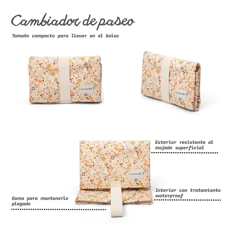 Suavinex Portable Changing Pad, Pink