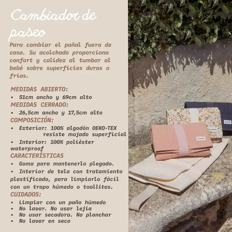 Suavinex Portable Changing Pad, Pink