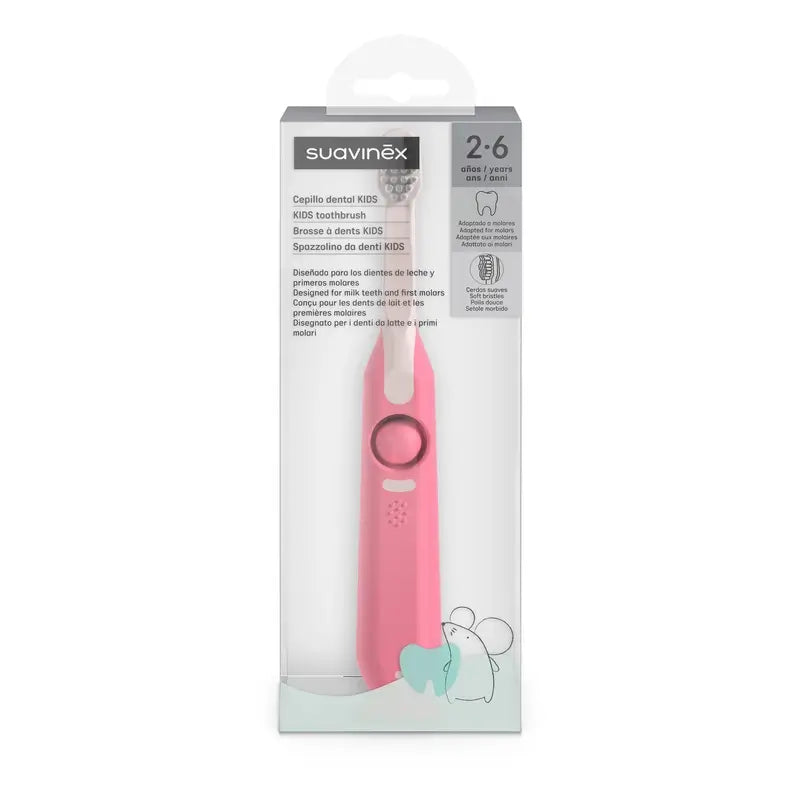 Suavinex Toothbrush Infant Toothbrush 2 to 6 years, Pink